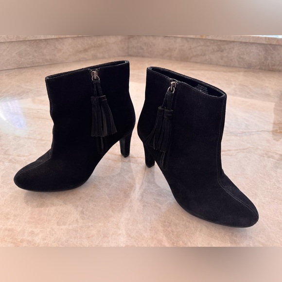 Anne Klein iflex black suede boots - Picture 3 of 10